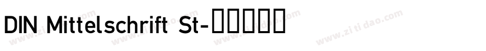 DIN Mittelschrift St字体转换